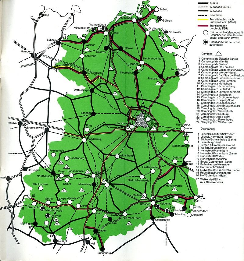 DDR Transitübergänge